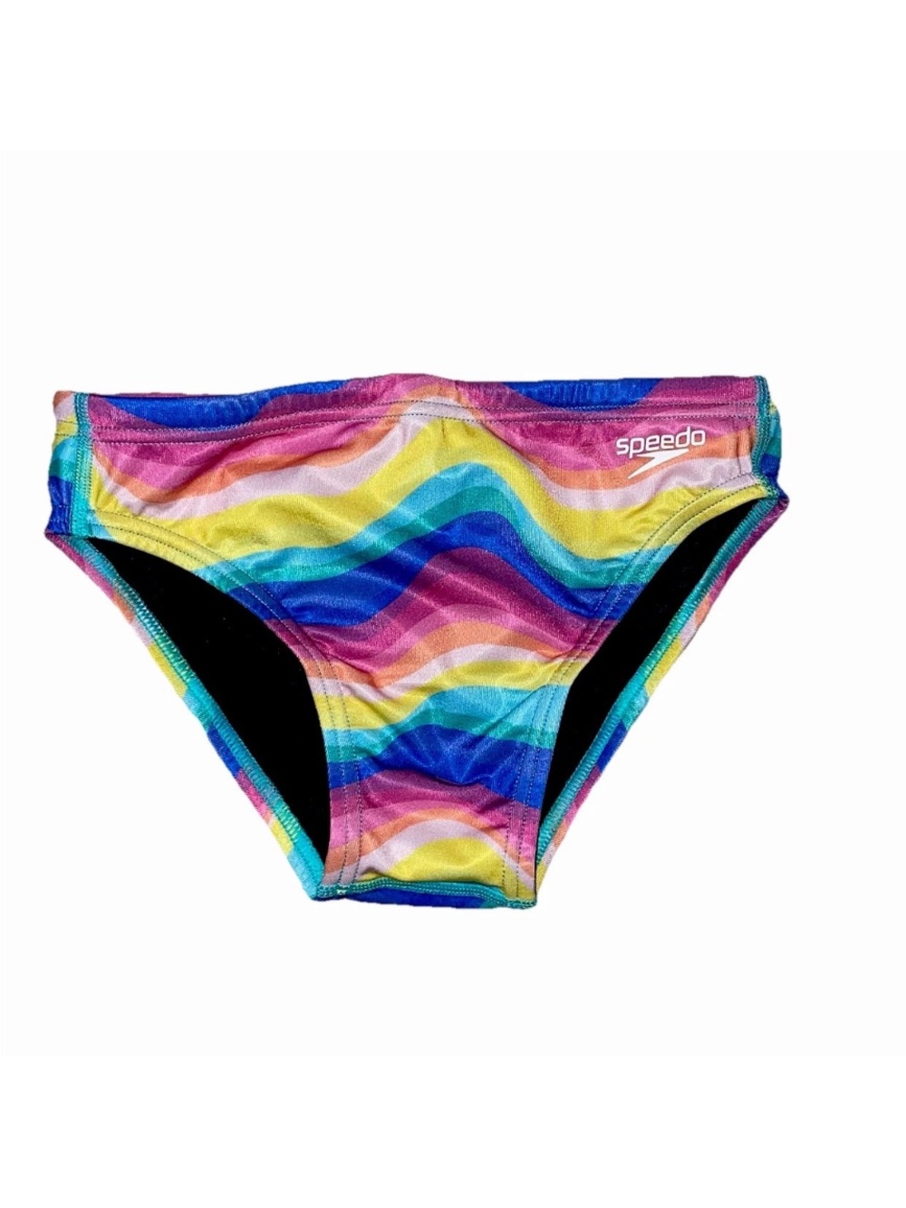 Speedo Rainbow Mens Boys Swim Brief 26 & 28 NWT Eco Endurance UPF 50+